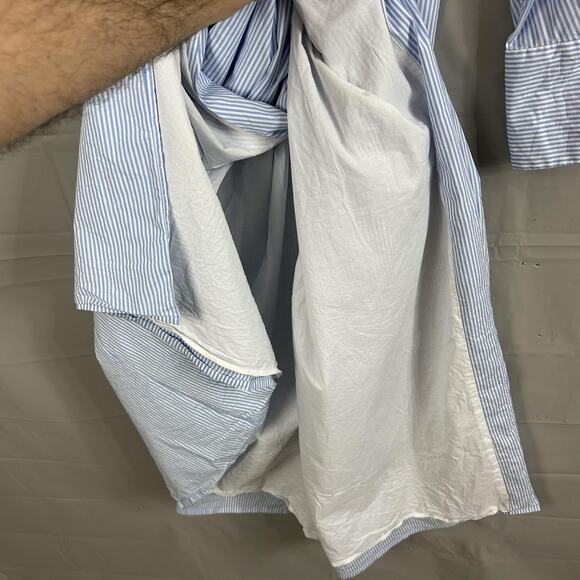 Simkhai Dress 12 Briar Wrap Effect Striped Maxi Shirt Belted Office Work Luxury - Picture 11 of 16